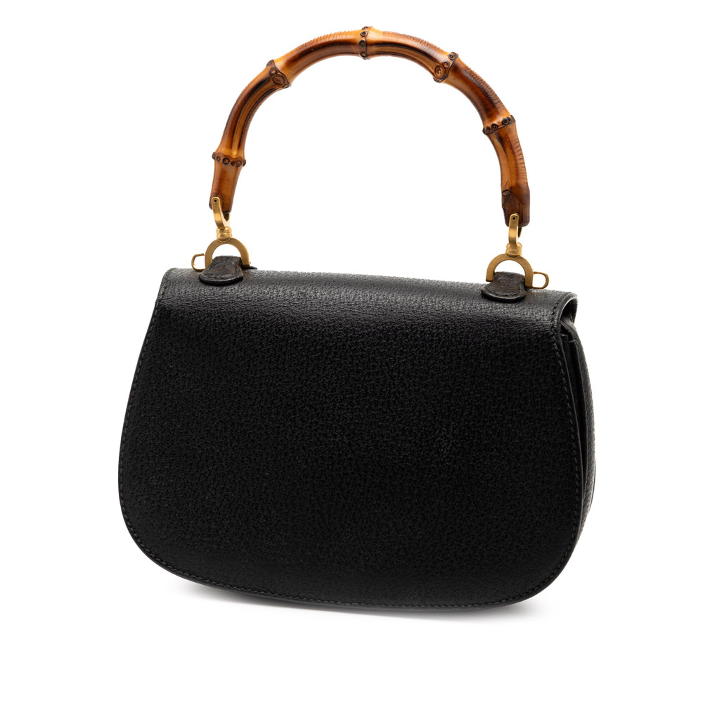 Pre-Loved Gucci Small Grained Calfskin Bamboo Night - Picture 2 of 8